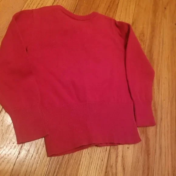 Cherokee | Solid Red | Ruffle Front | Cardigan Sweater | Size: 2T - Picture 9 of 15